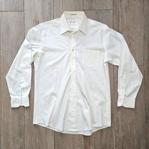 Yves Saint Laurent Chemises, Vintage Unisex White Cotton Shirt Blouse Top Sz 16